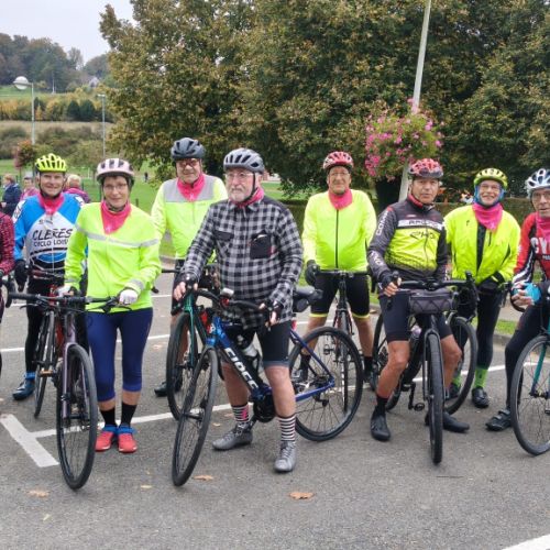 Départ Cyclo Octobre rose 11 10 2025